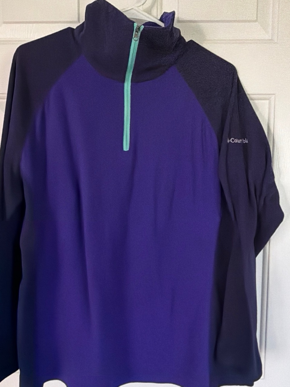 Columbia Purple Half-Zip Fleece Pullover